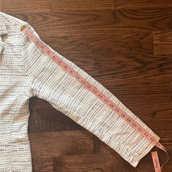 Cabi Womens White Black Static Striped Long Sleeve Suit Jacket Blazer - Picture 9 of 10